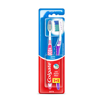 Colgate Colgate Diş Fırçası Ekstra Clean Orta 1+1