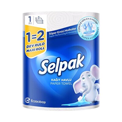 Selpak Selpak Dev Rulo 1=2 Kağıt Havlu 1 adet