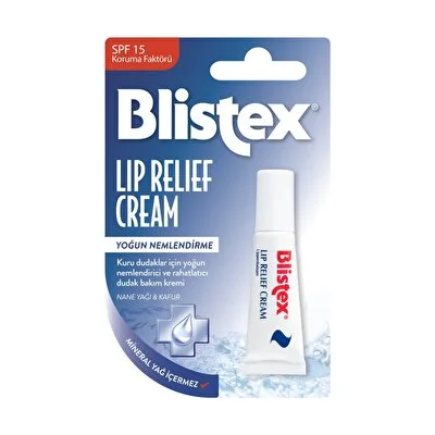 Blistex Blistex Lip Relief Cream Dudak Bakım Kremi & Ruj Öncesi Balsam SPF15