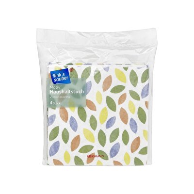 Flink & Sauber Flink & Sauber Temizlik Bezi Desenli 4'lü