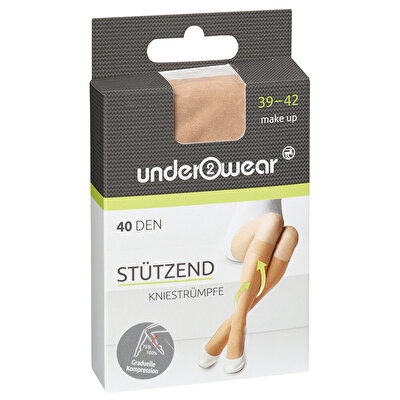 Underwear Underwear Diz Altı Çorap 40 den, Ten Rengi 39/42 Numara