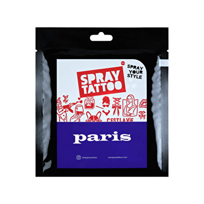 One Spray Tattoo One Spray Tattoo City Pack Dövme Şablon Seti Paris