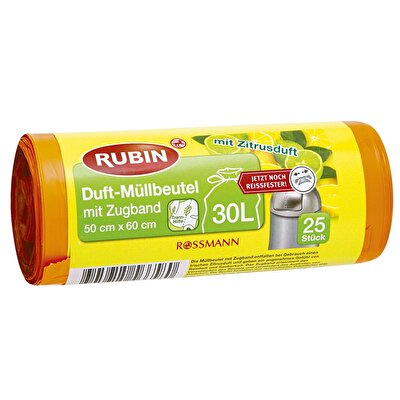 Rubin Rubin Çöp Torbası -Limon Kokulu 50X60cm 30 Litre 25'li