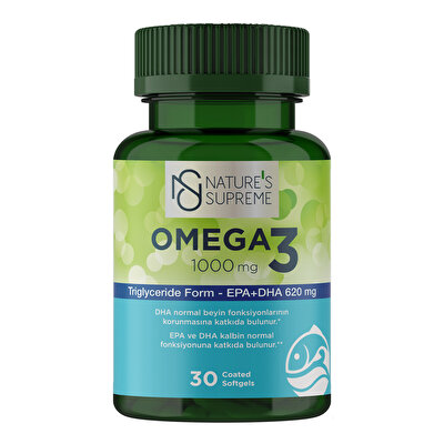 Nature's Supreme Nature's Supreme Omega 3 1000 Mg 30 Kapsül