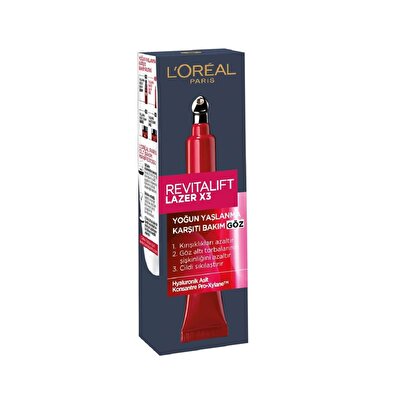 L’Oréal Paris L’Oréal Paris Göz Kremi Revitalift Lazer X3 15 ml