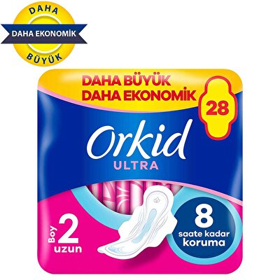 Orkid Orkid Hijyenik Ped Ultra Extra Dörtlü Uzun Paket 28'li