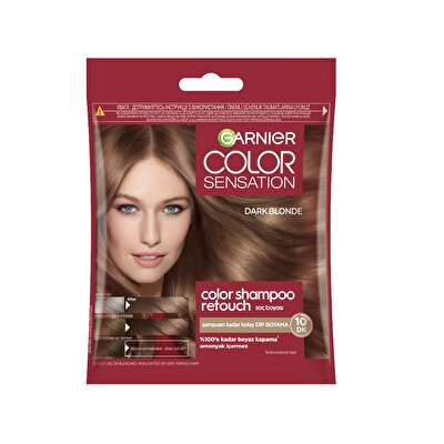 Garnier Color Sensation Garnier Color Shampoo Retouch Şampuan Kolaylığında Dip Boyası Koyu Sarı 6.0