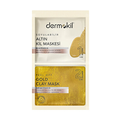 Dermokil Dermokil Kil Maskesi Soyulabilir Altın 2x7,5 ml