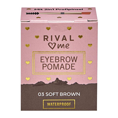 Rival Loves Me Rival Loves Me Kaş Pomadı Suya Dayanıklı No:03 Soft Kahve 1 adet