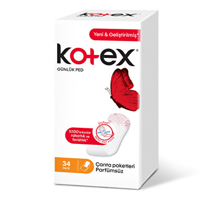 Kotex Kotex Günlük Ped Parfümsüz 34'lü