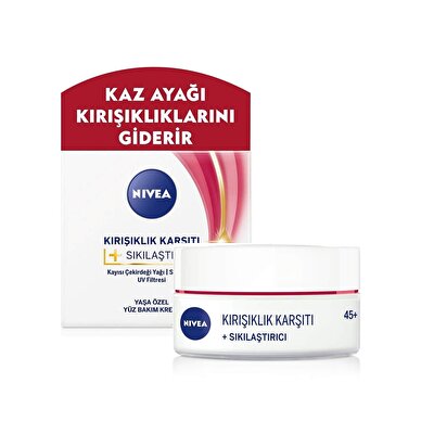 Nivea Nivea Yüz Kremi Kırışıklık Karşıtı + Sıkılaştırıcı 45+ 50 ml
