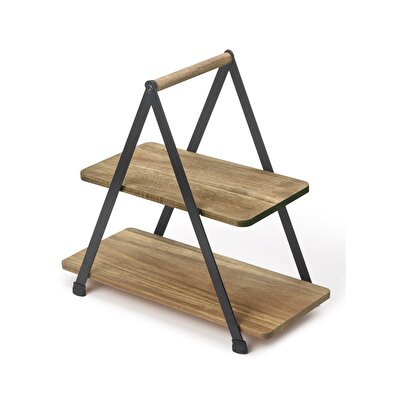 Ideenwelt Ideenwelt Etajere Büfe 2 Katlı Servis Akasya