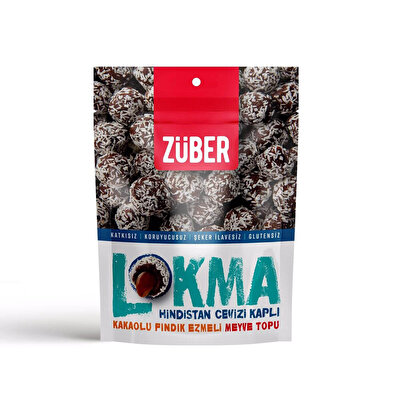 Zuber Zuber Hindistan Cevizi Kaplı Meyve Topu Lokma 96 gr