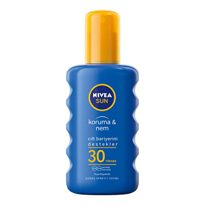 Nivea Sun Nivea Sun Koruma ve Nem Nemlendirici Güneş Kremi Sprey SPF 30 Yüksek Koruma 200 ml