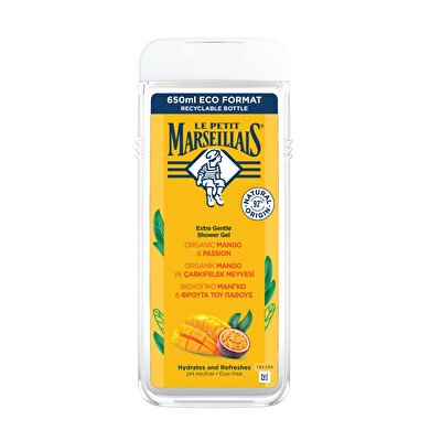 Le Petit Marseillais Le Petit Marseillais Duş Jeli Organik Mango ve Çarkıfelek Meyvesi 650 ml