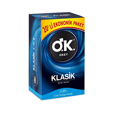 Okey Okey Prezervatif Klasik Ekonomik 20'li