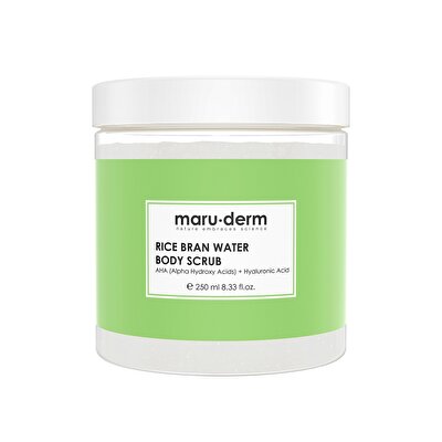 Maruderm Maruderm Vücut Scrub Aydınlatıcı Pirinç Suyu AHA+Hyaluronik Asit 250 ml