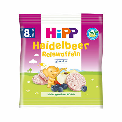 Hipp Hipp Organik Bebek Gofreti Yabanmersinli ve Pirinçli 30 gr