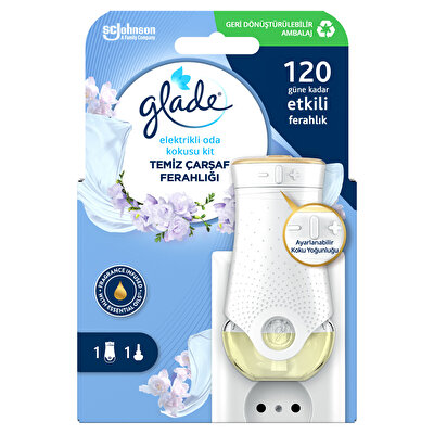 Glade Glade Elektrikli Oda Kokusu Kit Temiz Çarşaf Ferahlığı
