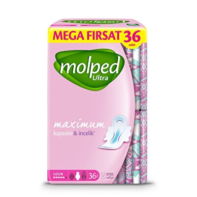 Molped Molped Hijyenik Ped Anatomik Mega Uzun 36'lı