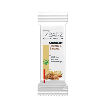 Zbarz Zbarz Protein Bar Crunchy Muzlu Yer Fıstıklı 35 g