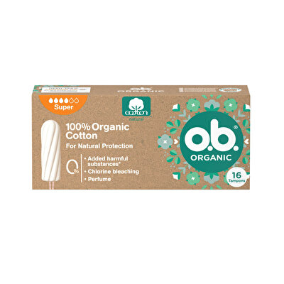 O.B O.B. Tampon Organic 16'lı Super