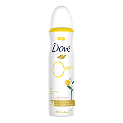 Dove Dove Deodorant %0 Alüminyum Limon Çiçeği & Vanilya 150 ml