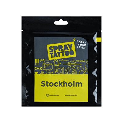One Spray Tattoo One Spray Tattoo City Pack Dövme Şablon Seti Stockholm
