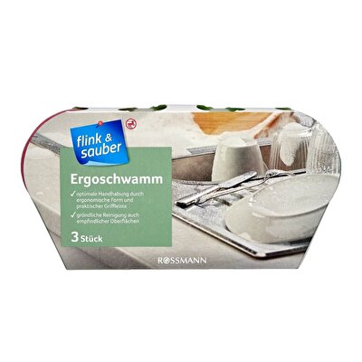 Flink & Sauber Flink & Sauber Ergonomik Sünger 3'lü