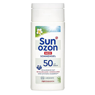Sunozon Sunozon MED Güneş Koruyucu Jel 50SPF Seyahat Boy 50 ml