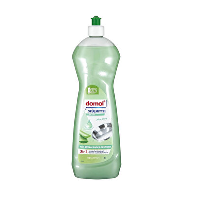 Domol Domol Bulaşık Deterjanı, Balsam Aloa Veralı, Yüksek Yağ Çözme Gücü, Elde Yıkama 1000 ml