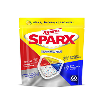 Asperox Asperox Sparx Diamond 60'lı Bulaşık Makinesi Kapsülü