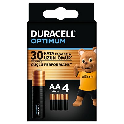 Duracell Duracell PIL Optimum AA Alkalin Kalem Pil 1,5V - LR6 MX1500
