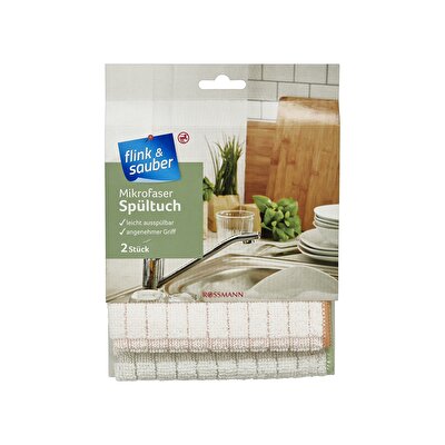 Flink & Sauber Flink & Sauber Mutfak Bezi Mikrofiber Premium, 30x30 cm 2'li