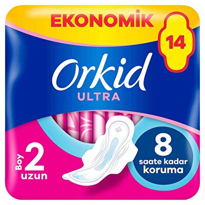 Orkid Orkid Ultra Extra Hijyenik Ped Uzun Ekonomik Paket 14'lü