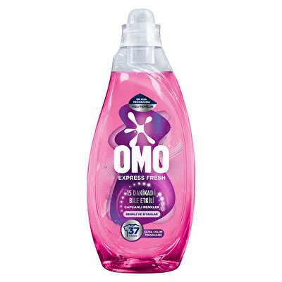 Omo Omo Express Fresh Sıvı Çamaşır Deterjanı Capcanlı Renkler Renkli ve Siyahlar 1480 ml