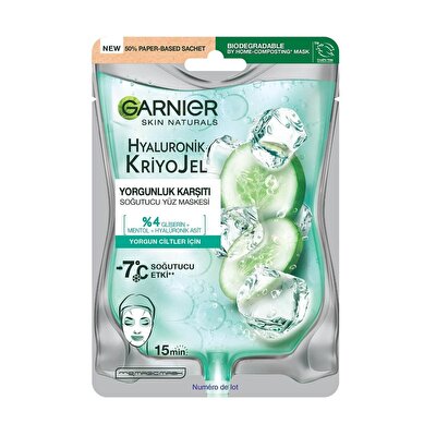 Garnier Garnier Hyaluronik Kriyojel Yorgunluk Karşıtı Soğutucu Yüz Maskesi 5 gr