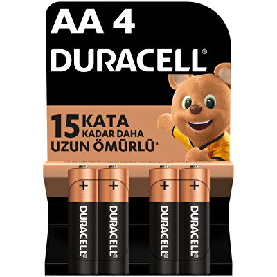 Duracell Duracell AA Alkalin Kalem Pil 4'lü paket 1,5 V LR6/MN1500
