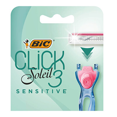 Bic Bic Soleil Click 3 Bıçaklı Sensitive 4'lü Yedek Başlık