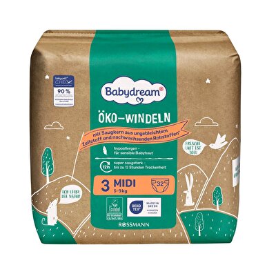 Babydream Babydream Bebek Bezi Eko 3 Beden 32'li