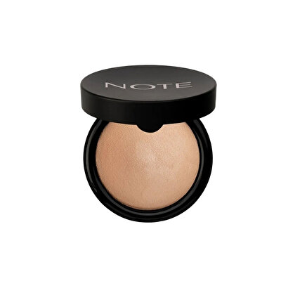 Note Note Baked Powder Işıltılı Bitişli Highlighter Toz Yüz Pudrası 06 Gold Bronze