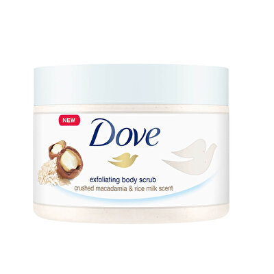 Dove Dove Vücut Peelingi Macademia Fındığı & Pirinç Sütü 225 ml