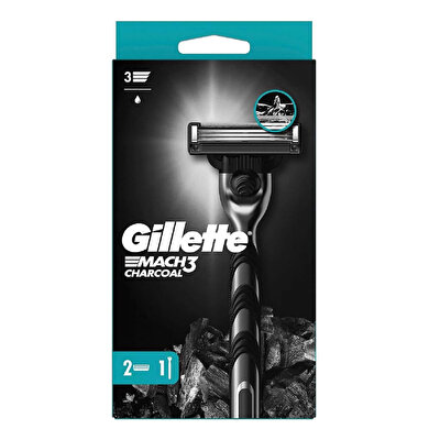 Gillette Gillette Mach3 Charcoal Makine + Yedek Bıçaklı 2'li