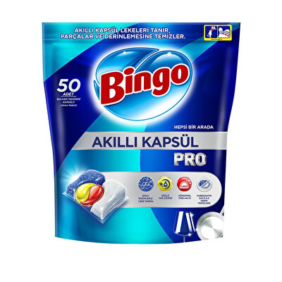 Bingo Bingo Pro Akıllı Bulaşık Kapsülü 50'li