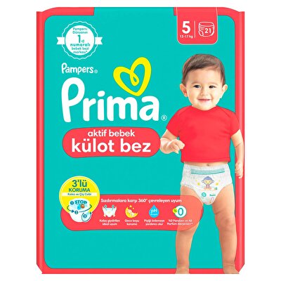 Prima Prima Bebek Bezi Külot Beden 5 Junior 21'li