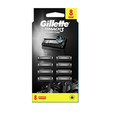 Gillette Gillette Mach3 Charcoal Yedek Bıçak 8'li
