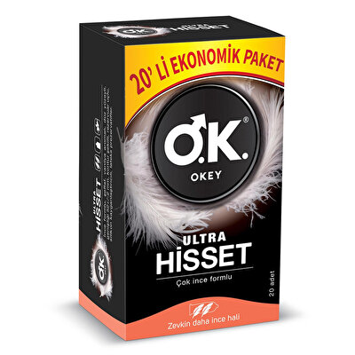 Okey Okey Prezervatif Ultra Hisset Ekonomik 20'li