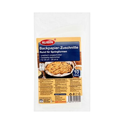 Rubin Rubin Yuvarlak Kek Kalıbı Kağıdı 10 Lu