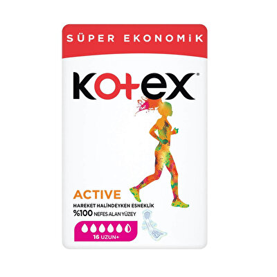 Kotex Kotex Hijyenik Ped Active Uzun 16'lı