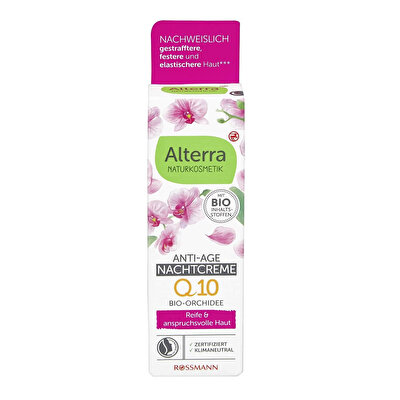 Alterra Alterra Yaşlanma Karşıtı Gece Kremi Organik Argan Yağlı ve Orkide Özlü 50 ml